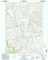 Blue Holes Wyoming Historical topographic map, 1:24000 scale, 7.5 X 7.5 Minute, Year 1991