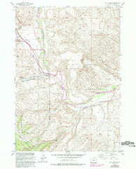 Blue Holes Wyoming Historical topographic map, 1:24000 scale, 7.5 X 7.5 Minute, Year 1952