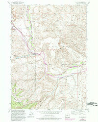 Blue Holes Wyoming Historical topographic map, 1:24000 scale, 7.5 X 7.5 Minute, Year 1952