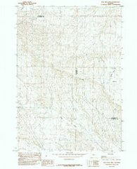 Blue Mesa West Wyoming Historical topographic map, 1:24000 scale, 7.5 X 7.5 Minute, Year 1985