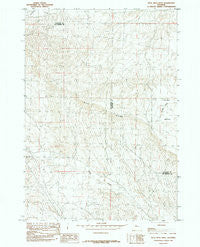 Blue Mesa West Wyoming Historical topographic map, 1:24000 scale, 7.5 X 7.5 Minute, Year 1985