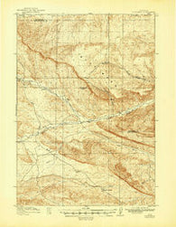 Blue Mesa Wyoming Historical topographic map, 1:62500 scale, 15 X 15 Minute, Year 1916