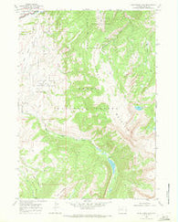 Blue Miner Lake Wyoming Historical topographic map, 1:24000 scale, 7.5 X 7.5 Minute, Year 1968