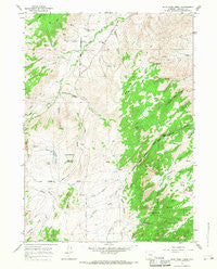 Blue Nose Creek Wyoming Historical topographic map, 1:24000 scale, 7.5 X 7.5 Minute, Year 1964