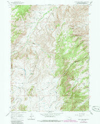 Blue Nose Creek Wyoming Historical topographic map, 1:24000 scale, 7.5 X 7.5 Minute, Year 1964