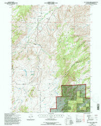 Blue Nose Creek Wyoming Historical topographic map, 1:24000 scale, 7.5 X 7.5 Minute, Year 1992