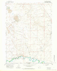 Blue Point Wyoming Historical topographic map, 1:24000 scale, 7.5 X 7.5 Minute, Year 1961