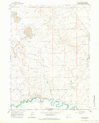 Blue Point Wyoming Historical topographic map, 1:24000 scale, 7.5 X 7.5 Minute, Year 1961
