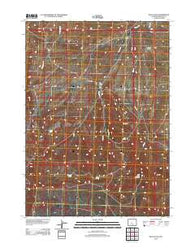 Blue Gulch Wyoming Historical topographic map, 1:24000 scale, 7.5 X 7.5 Minute, Year 2012