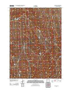 Blue Hill Wyoming Historical topographic map, 1:24000 scale, 7.5 X 7.5 Minute, Year 2012