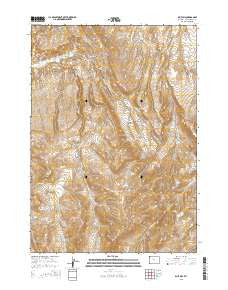 Blue Hill Wyoming Current topographic map, 1:24000 scale, 7.5 X 7.5 Minute, Year 2015