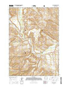 Blue Holes Wyoming Current topographic map, 1:24000 scale, 7.5 X 7.5 Minute, Year 2015