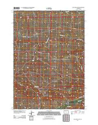 Blue Mesa East Wyoming Historical topographic map, 1:24000 scale, 7.5 X 7.5 Minute, Year 2012