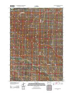 Blue Mesa West Wyoming Historical topographic map, 1:24000 scale, 7.5 X 7.5 Minute, Year 2012