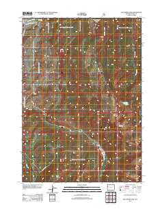 Blue Miner Lake Wyoming Historical topographic map, 1:24000 scale, 7.5 X 7.5 Minute, Year 2012