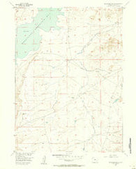 Bluegrass Wells Wyoming Historical topographic map, 1:24000 scale, 7.5 X 7.5 Minute, Year 1955