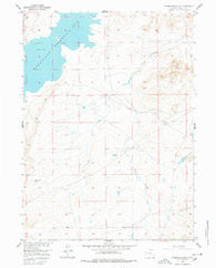 Bluegrass Wells Wyoming Historical topographic map, 1:24000 scale, 7.5 X 7.5 Minute, Year 1955