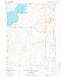 Bluegrass Wells Wyoming Historical topographic map, 1:24000 scale, 7.5 X 7.5 Minute, Year 1955