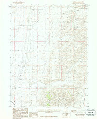 Boars Tusk SW Wyoming Historical topographic map, 1:24000 scale, 7.5 X 7.5 Minute, Year 1986