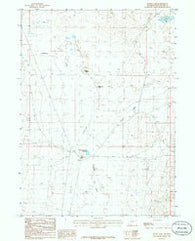 Boars Tusk Wyoming Historical topographic map, 1:24000 scale, 7.5 X 7.5 Minute, Year 1986