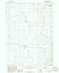 Boars Tusk Wyoming Historical topographic map, 1:24000 scale, 7.5 X 7.5 Minute, Year 1986