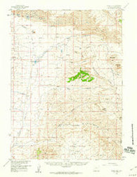 Boars Tusk Wyoming Historical topographic map, 1:62500 scale, 15 X 15 Minute, Year 1958