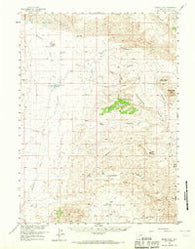 Boars Tusk Wyoming Historical topographic map, 1:62500 scale, 15 X 15 Minute, Year 1958