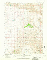 Boars Tusk Wyoming Historical topographic map, 1:62500 scale, 15 X 15 Minute, Year 1958