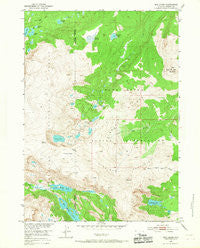 Bob Lakes Wyoming Historical topographic map, 1:24000 scale, 7.5 X 7.5 Minute, Year 1952