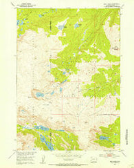 Bob Lakes Wyoming Historical topographic map, 1:24000 scale, 7.5 X 7.5 Minute, Year 1952