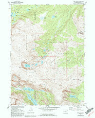Bob Lakes Wyoming Historical topographic map, 1:24000 scale, 7.5 X 7.5 Minute, Year 1952