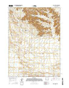 Bob Jack Well Wyoming Current topographic map, 1:24000 scale, 7.5 X 7.5 Minute, Year 2015