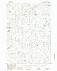 Bobby Draw Wyoming Historical topographic map, 1:24000 scale, 7.5 X 7.5 Minute, Year 1984