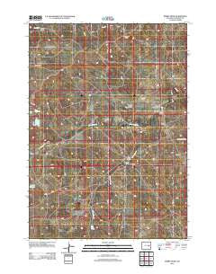 Bobby Draw Wyoming Historical topographic map, 1:24000 scale, 7.5 X 7.5 Minute, Year 2012