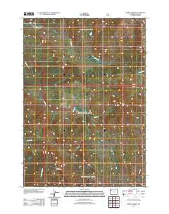 Bobcat Ridge Wyoming Historical topographic map, 1:24000 scale, 7.5 X 7.5 Minute, Year 2012