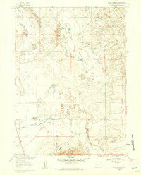Boggy Meadows Wyoming Historical topographic map, 1:24000 scale, 7.5 X 7.5 Minute, Year 1960