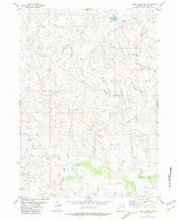 Boggy Reservoir Wyoming Historical topographic map, 1:24000 scale, 7.5 X 7.5 Minute, Year 1981