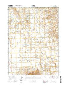 Boggy Meadows Wyoming Current topographic map, 1:24000 scale, 7.5 X 7.5 Minute, Year 2015