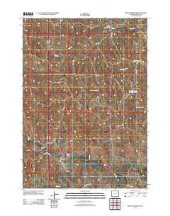 Boggy Reservoir Wyoming Historical topographic map, 1:24000 scale, 7.5 X 7.5 Minute, Year 2012