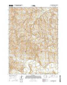 Boggy Reservoir Wyoming Current topographic map, 1:24000 scale, 7.5 X 7.5 Minute, Year 2015