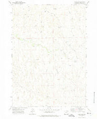 Bogie Draw Wyoming Historical topographic map, 1:24000 scale, 7.5 X 7.5 Minute, Year 1971