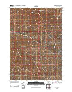 Bogie Draw Wyoming Historical topographic map, 1:24000 scale, 7.5 X 7.5 Minute, Year 2012