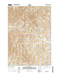 Bogie Draw Wyoming Current topographic map, 1:24000 scale, 7.5 X 7.5 Minute, Year 2015