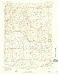 Bolten Ranch Wyoming Historical topographic map, 1:62500 scale, 15 X 15 Minute, Year 1956