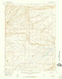 Bolten Ranch Wyoming Historical topographic map, 1:62500 scale, 15 X 15 Minute, Year 1956