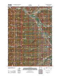 Bondurant Wyoming Historical topographic map, 1:24000 scale, 7.5 X 7.5 Minute, Year 2012
