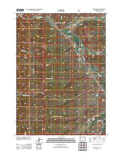 Bondurant Wyoming Historical topographic map, 1:24000 scale, 7.5 X 7.5 Minute, Year 2012