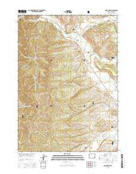 Bondurant Wyoming Current topographic map, 1:24000 scale, 7.5 X 7.5 Minute, Year 2015