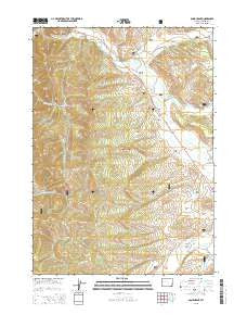 Bondurant Wyoming Current topographic map, 1:24000 scale, 7.5 X 7.5 Minute, Year 2015