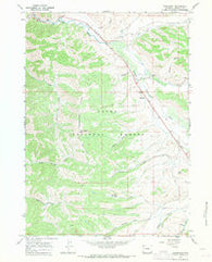 Bondurant Wyoming Historical topographic map, 1:24000 scale, 7.5 X 7.5 Minute, Year 1967